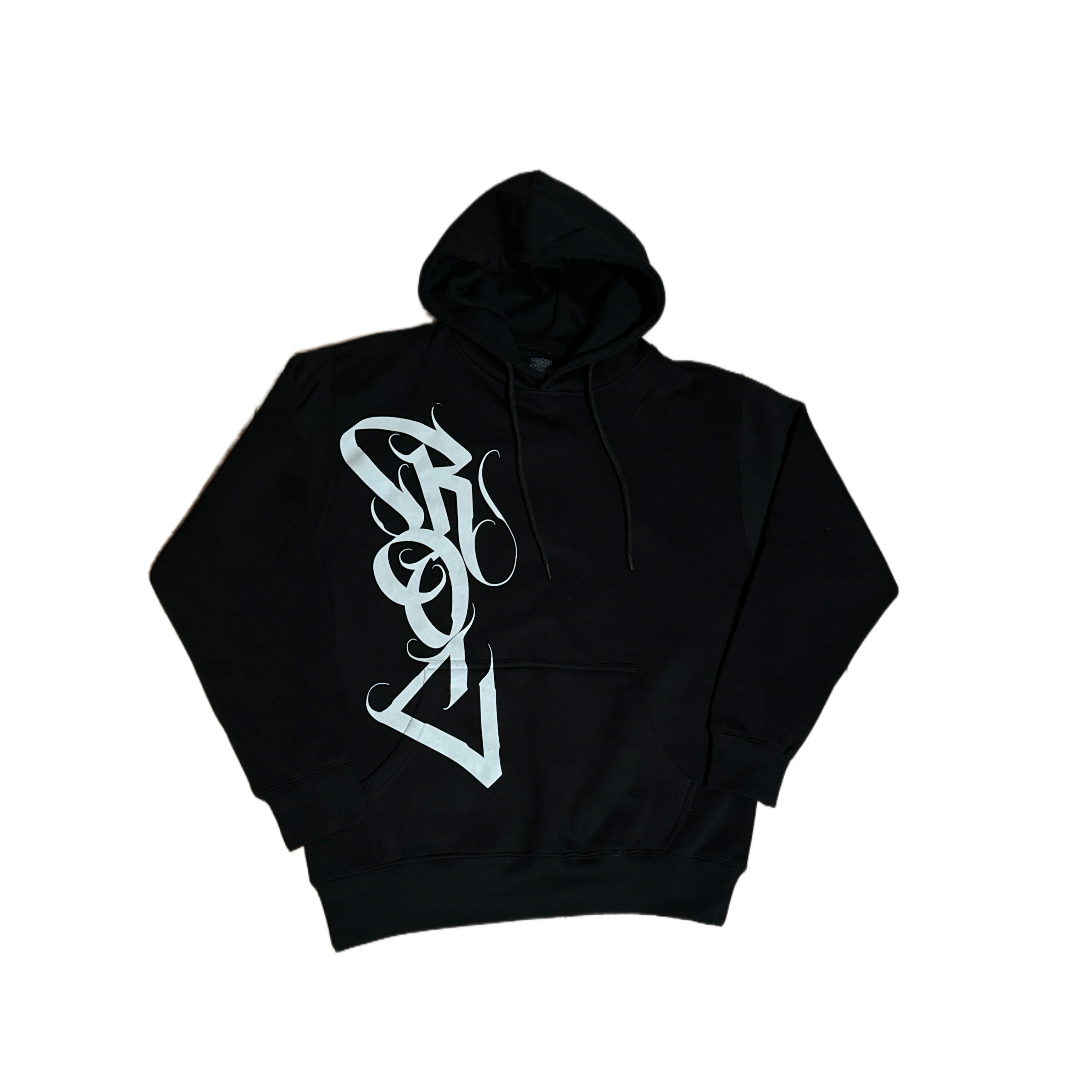 RICH OFF CUSTYS LOGO HOODIE- BLACK