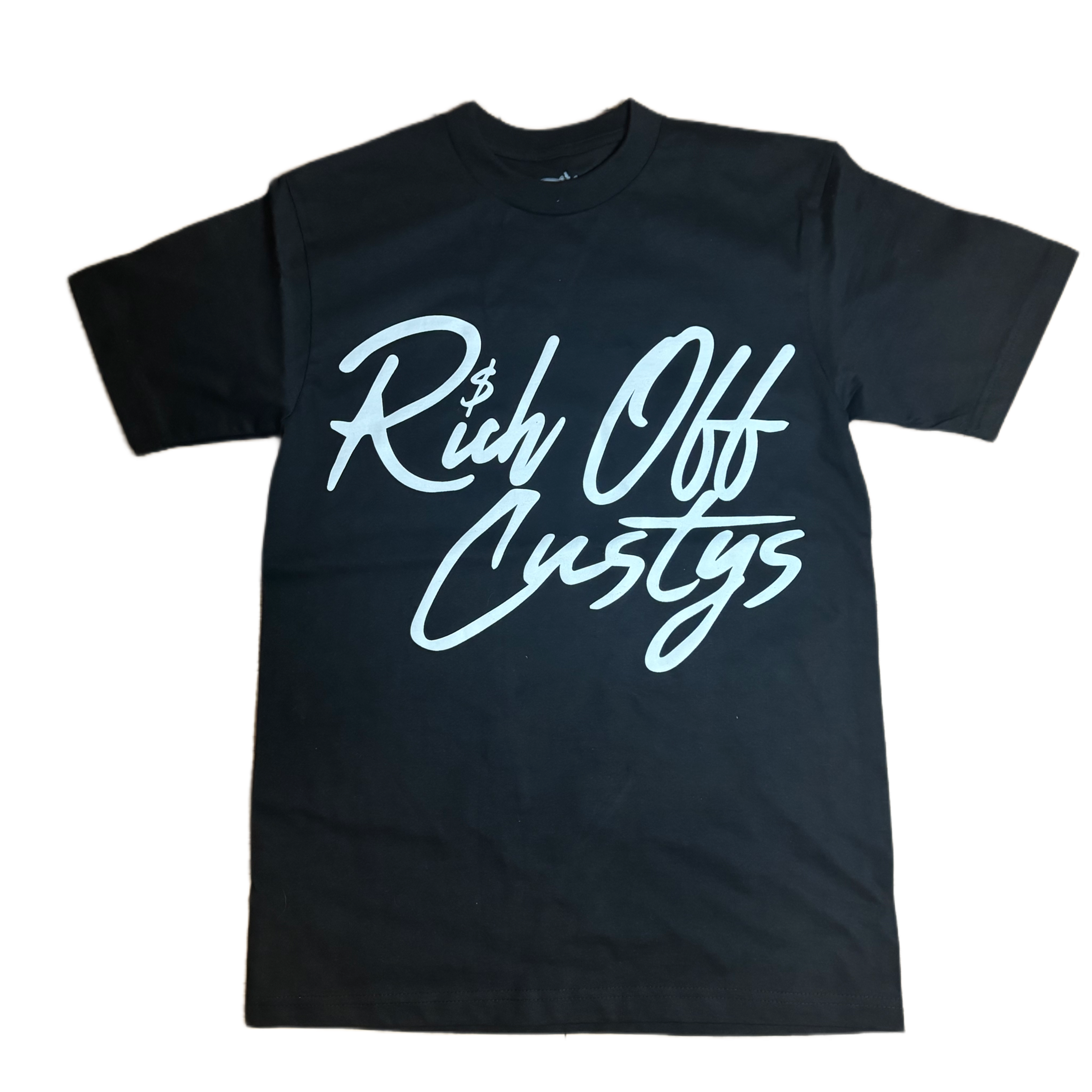 RICH OFF CUSTYS LA TEE- BLACK